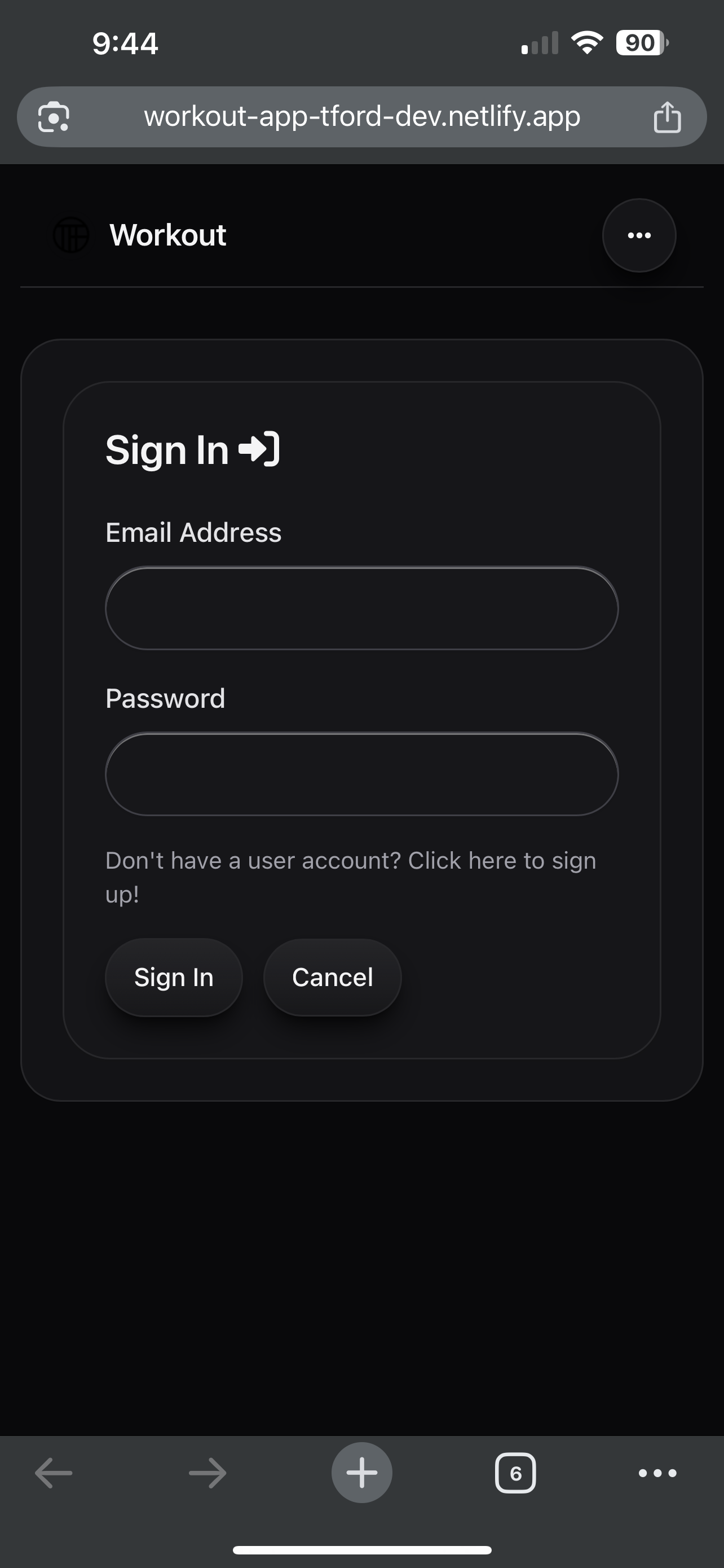 Full Stack React Workout-app