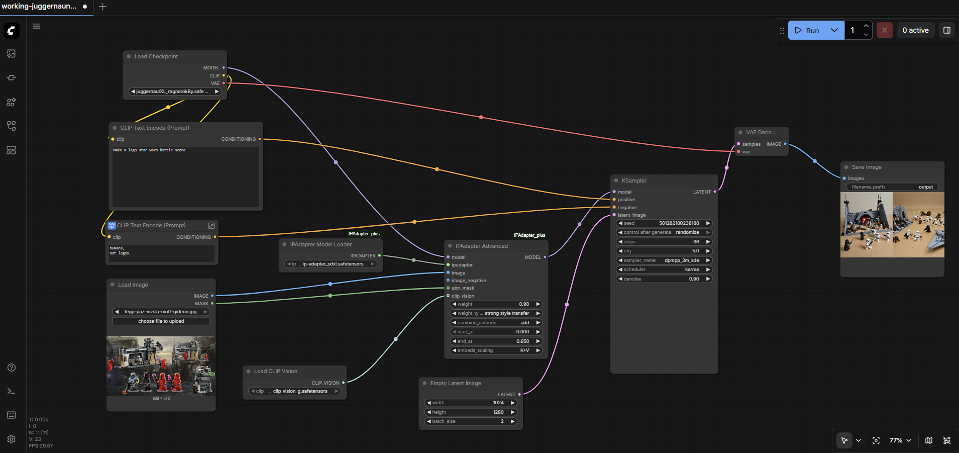 AI image generation workflow