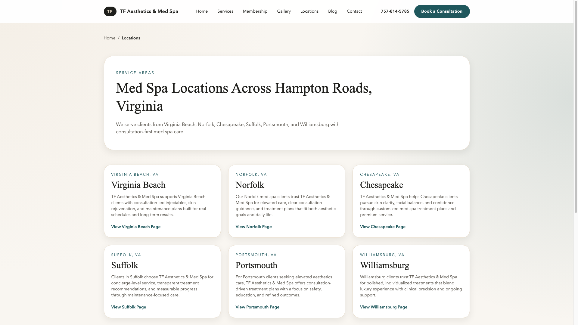 Medical Spa Clinic Concept