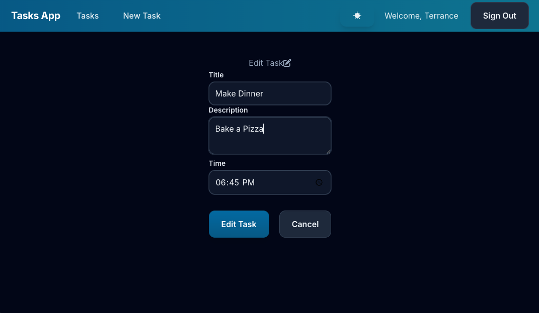 Full Stack React Tasks/Notes App